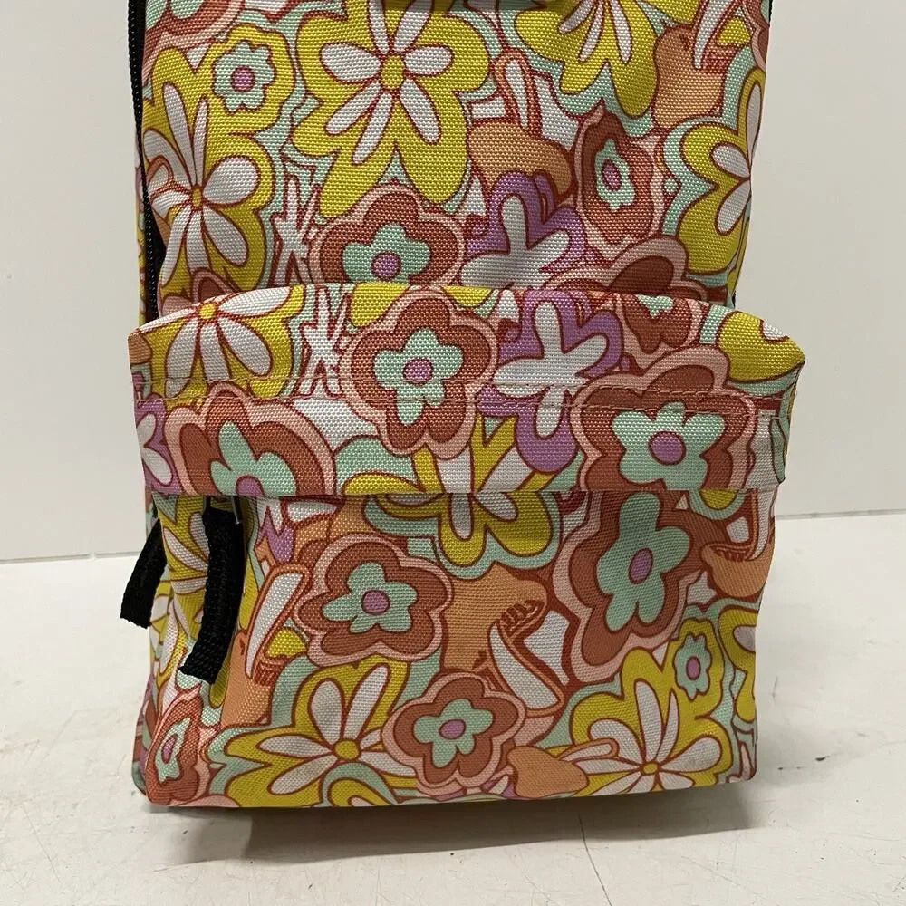 Vans Off The Wall “Bounds” Floral Tropical Small Backpack 12” Retro 70’s Flower